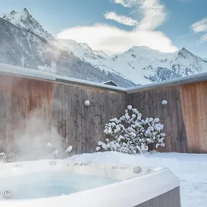 Au Bon Coin - Luxury Hidden Haven, Mont Blanc View, Hot Tub And Garden Apartment Chamonix